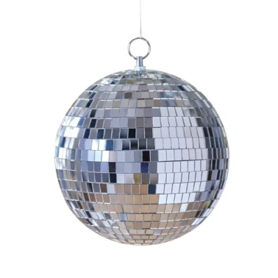 Imagen de Ginger Ray Bola de Discoteca Plateada para decoración cumpleaños o Fiestas Año Nuevo, 20 cm, Color plata (GP 146)