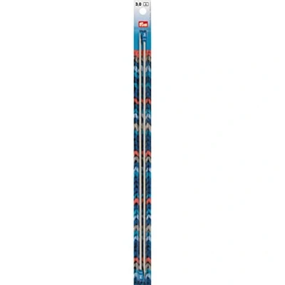 Imagen de Prym 35 cm 3 mm Single Pointed Tejer, 2 Unidades, Aluminio Pearl Grey