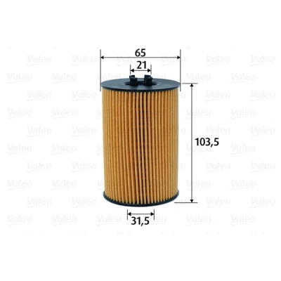 Imagen de VALEO 586617 Filtro de aceite Cartucho filtrante VOLKSWAGEN: Touran II, Transporter 6 Bus, CC, AUDI: A3 Berlina, A5 B8 Sportback, B9 Coupé norauto,