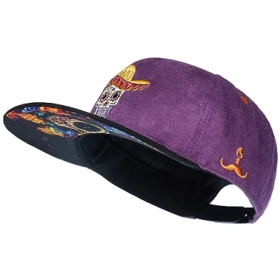 Imagen de Cadency® Gorra Snapback, Dia de los Muertos, Color Morado, Unisex, Tamaño Ajustable