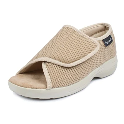 Imagen de Aerosoft Sandalia de rehabilitación Stretch 14 para mujer y hombre, ancho G H, antideslizante, beige, 39 EU