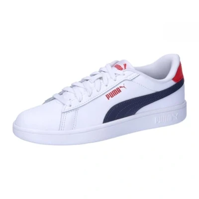 Imagen de PUMA Smash 3.0 L JR, Sneaker, White Navy FOR All Time Red, 38 EU