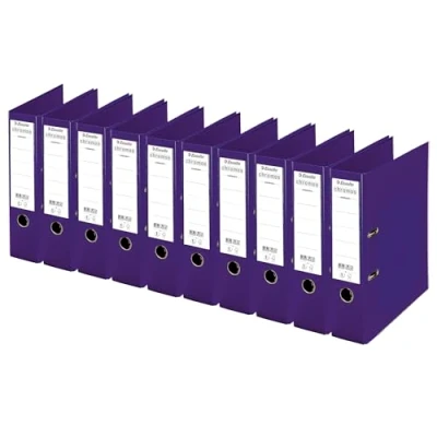 Imagen de Esselte Cromos Conjunto de 10 carpetas con palanca 80mm Volver Purple