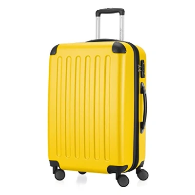 Imagen de HAUPTSTADTKOFFER SPREE Maleta rígida, Trolley expandible, Equipaje de viaje, 4 ruedas dobles, TSA, 65 cm, 74 litros, Amarillo