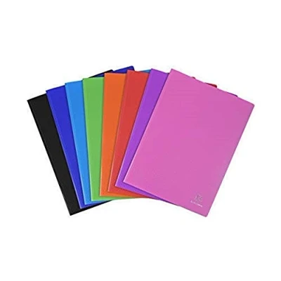 Imagen de Exacompta 8860E Opak Portadocumentos (polipropileno mate y opaco con fundas interiores lisas de alta transparencia, 60 120 vistas), color aleatorio