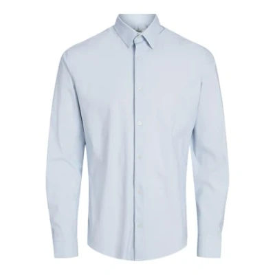 Imagen de JACK &amp; JONES Jprblaactive Camiseta elástica L/S Sn Camisa Casual, Azul Cambray/Tiras: Corte Ajustado, L para Hombre