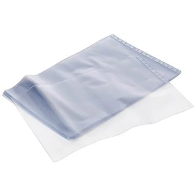 Imagen de Grafoplas 5761104 Fundas con taladros PVC rebaje, DIN A3 Apaisado, transparente