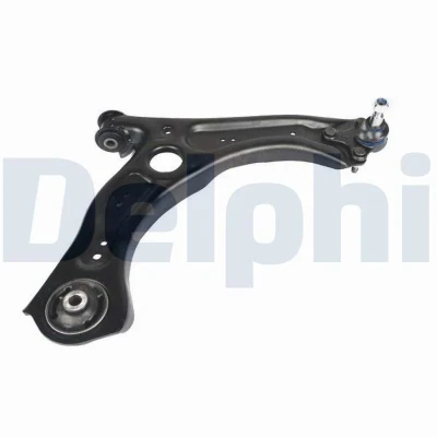Imagen de DELPHI TC9126 Barra oscilante, suspensión de ruedas derecha, debajo, delante Brazo oscilante transversal Chapa acero VOLKSWAGEN: Polo VI, T Cross