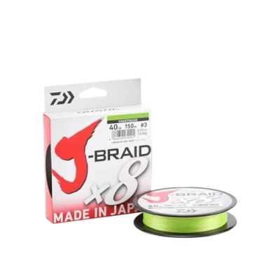 Imagen de Daiwa Hilos de Pesca J Braid X8 300 m #0.22 mm Chartreuse Trenzado Spinning Surfcasting Carpfishing