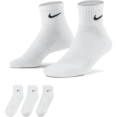 Imagen de Nike Swoosh Dri FIT Crew Socks Calcetines (3 unidades), Blanco Blanco, 48 50