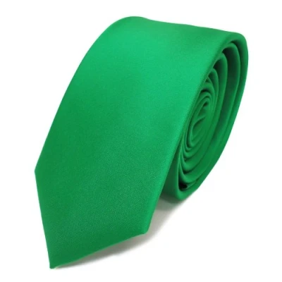 Imagen de TigerTie corbata estrecha verde fluorescente monocromo 100% poliéster