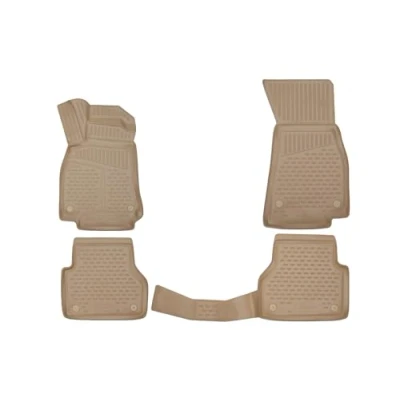 Imagen de Element Alfombrillas de Goma 3D, aptas para Toyota RAV4 01/2006 2009, 4 Piezas, Color Beige