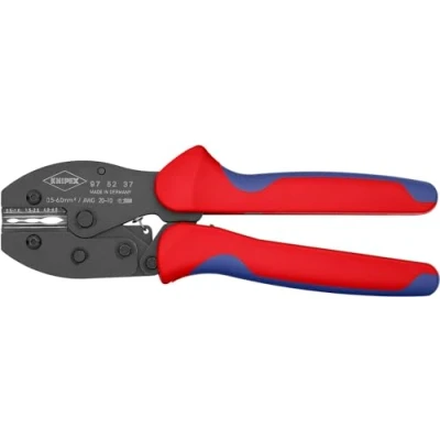 Imagen de Knipex PreciForce® Alicate para crimpar terminales bruñido, con fundas multicomponentes 220 mm 97 52 37