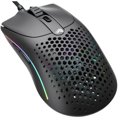 Imagen de Glorious gaming Model O 2 Ratón con cable 59 g ultraligero, FPS, 26 000 ppp, Motion Sync, switches para 80M de clics, 6 botones programables, ambidiestro, RGB, deslizadores PTFE Negro
