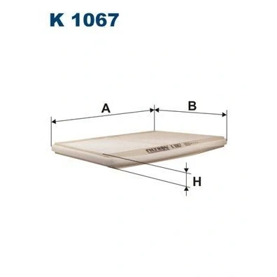 Imagen de FILTRON K 1067 Filtro de habitáculo partículas 283 208 18,5 RENAULT: Scénic 1, Megane Scenic