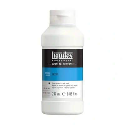 Imagen de Liquitex Médium de Preparación Superficie Gesso Blanco Profesional, 237 ml (Colart 5308)
