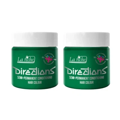 Imagen de 2 x La Riche Directions Semi Permanent Hair Color Bote de 100 ml (Apple Green)