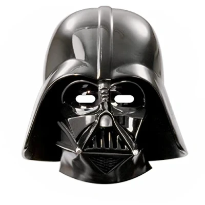 Imagen de Unique Party 84167 Careta Darth Vader Infantil, Color Negro, Unico (71972)