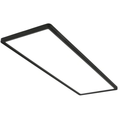 Imagen de BRILONER Plafón LED, Panel Ultra Plano, Efecto Retroiluminación, Luz Blanca Neutra, 22W, 3000 Lúmenes, plafon led techo cocina, lampara, rectangular, plafon, 58x20x3cm, Negro