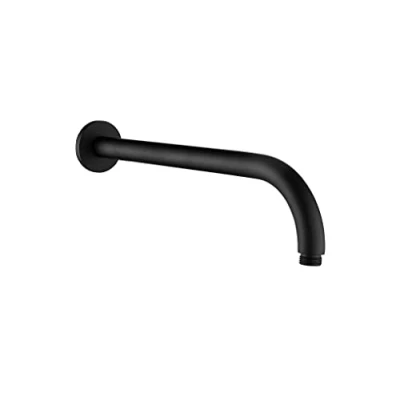 Imagen de Keenware KSA 182 Lunar Round Overhead Cabezal de ducha latón para pared, color negro mate