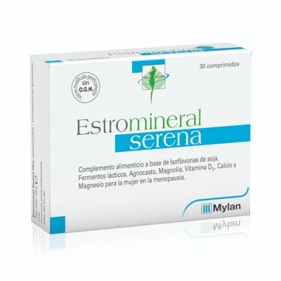 Imagen de Estromineral Serena Suplemento para apoyar a las mujeres durante la menopausia, 30 comprimidos