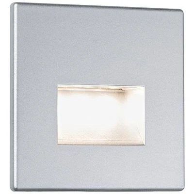 Imagen de Paulmann 99495 Luminaria empotrable de pared Edge, proyector LED lámpara 11 W, empotrable, cromo mate, techo incl. fuente luz, foco en el