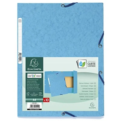 Imagen de Exacompta 55519E Carpeta con goma, A4, color turquesa