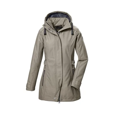 Imagen de G.I.G.A. DX Mujer Parka softshell/chaqueta softshell con capucha cremallera GW 22 WMN SFTSHLL PRK, elefant, 36, 42210 000