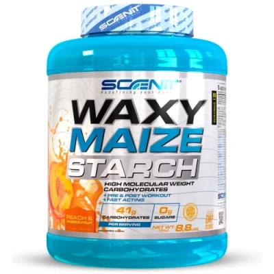 Imagen de Waxy Maize Starch 8,8 lbs (4 kg) amilopectina de maiz Carbohidratos complejos a base maíz (amylopectin) (Melocotón y fruta la pasión)
