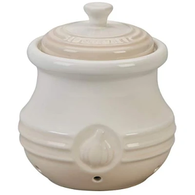 Imagen de Le Creuset Bote para ajos de cerámica gres, Meringue, 70832307160000