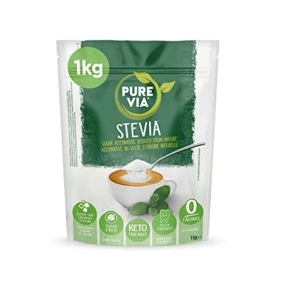 Imagen de Pure Via Stevia Edulcorante 1kg Sin Azúcar, Cero Calorías