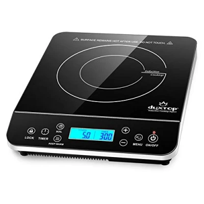 Imagen de Duxtop Placa de Inducción Portátil, Cocina Electrica Portatil, Cocción 2100W con Control Táctil, Pantalla Digital LCD, Temporizador 10 Horas, Bloqueo Seguridad, 9600LS