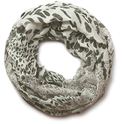 Imagen de styleBREAKER fular de tubo con estampado leopardo 01017009, color:Gris