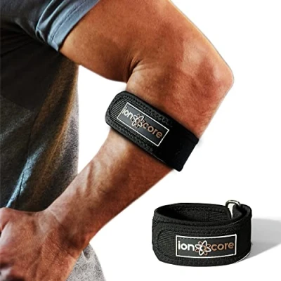 Imagen de ionocore Coderas Epicondilitis x2 Codera Golf Codo Tenista para Tendinitis Gym y Hombre Mujer Ajustable Cincha