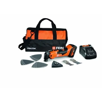 Imagen de FEIN Multimaster AMM 500 Plus 4.0 Ah nylon BAG EDITION, Set 18 accesorios para serrar y lijar, Compatible con baterías AMPShare/Bosch18 V, 1 cargador, batería V/4Ah en la práctica bolsa de