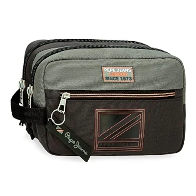 Imagen de Pepe Jeans Cody Neceser Dos Compartimentos Adaptable Negro 22x10x9 cms Poliéster