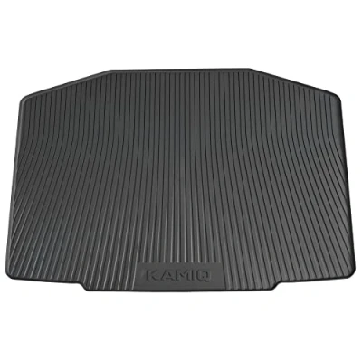 Imagen de Skoda 658061160A Alfombrilla Protectora para Maletero, con inscripción Kamiq, Solo Suelo de Carga Base (Suelo Profundo), Color Negro