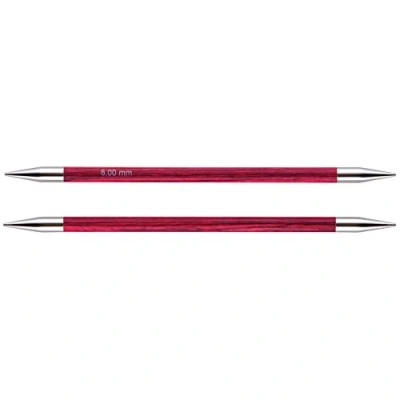 Imagen de KnitPro, Agujas de Tejer Royale, Doble, Madera Abedul/Latón, Multicolor, 15 cm x 6,00 mm, Juego 5