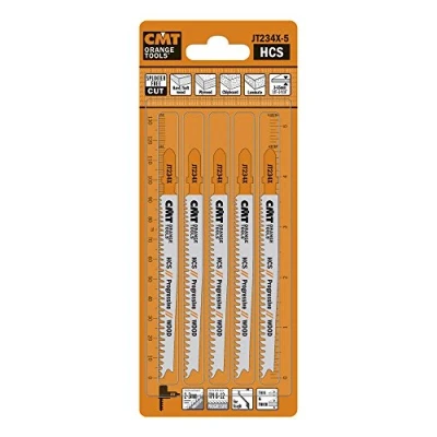 Imagen de CMT jt234 x 5 Jig Saw Blades HCS 116 2 3 8 12tpi (Wood/Thin/Thick)
