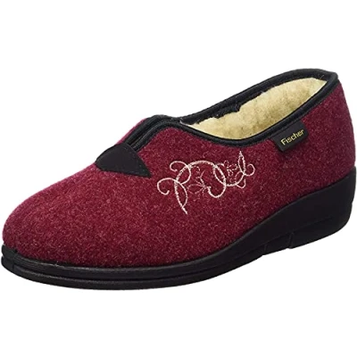 Imagen de Fischer Pantuflas para Mujer 203620, Talla:39 EU, Color:Rojo