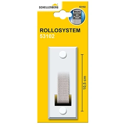 Imagen de Schellenberg 53102 Placa de cubierta metálica resistente para enrollador cinta entrada, Maxi, 105 mm entre taladros, blanco