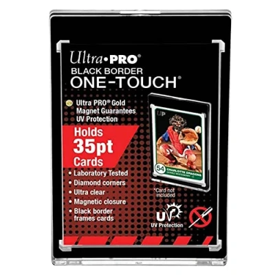 Imagen de Ultra Pro Card Storage Accessories One Touch Magnetic Holder 35pt Black Border (5 Pack) SW