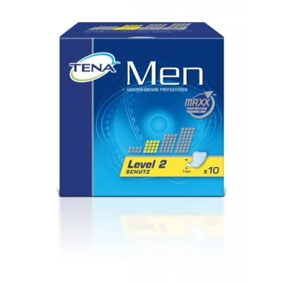 Imagen de Tena Men Level 2 Compresas para hombre con incontinencia leve a media, 6 unidades (6 x 10 unidades)
