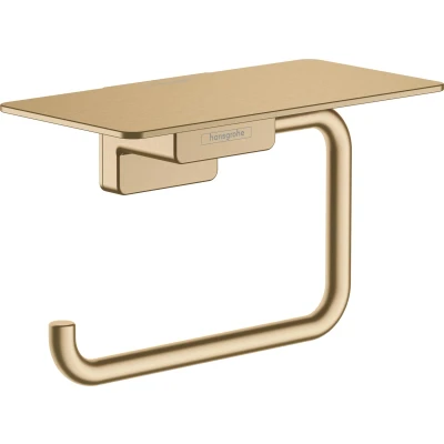 Imagen de hansgrohe AddStoris Portarrollos con repisa, bronce cepillado, 41772140