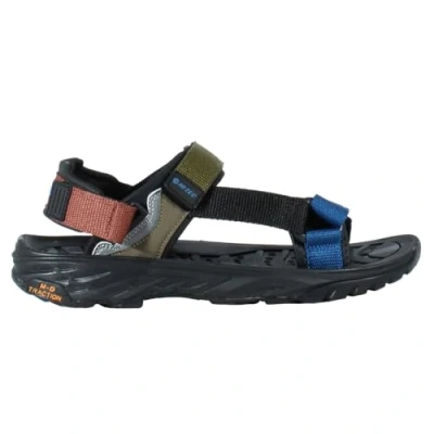 Imagen de HI TEC sandalias hombre trekking ULA RAFT, calzado verano para Todo Terreno, cómoda (Black/Baked Clay/Deep Logoon Olive, Sistema tallas EU, Números, mediano, 41)