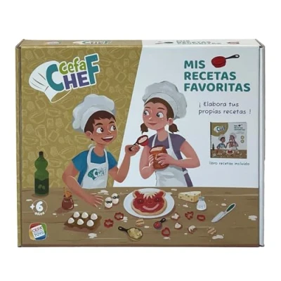 Imagen de Cefa Toys Chef, Mis Recetas Favoritas, Set de Cocina Infantil, y Experiencias Culinarias, Método Aprendizaje Seguro Divertido, A Partir 6 Años