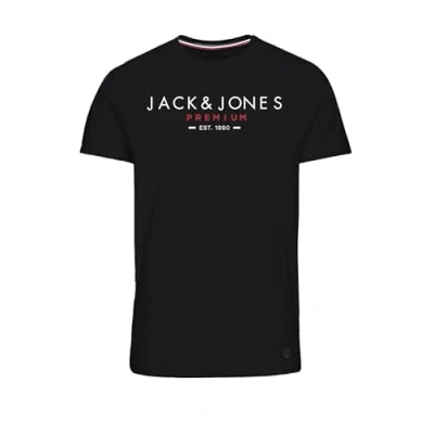Imagen de JACK &amp; JONES Jprbluclub tee SS Crew Bmuss24 Camiseta, Negro, S para Hombre