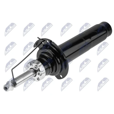 Imagen de NTY A BM 045 amortiguador Eje delantero, izquierda Presión de gas Bitubular Columna Espiga arriba, Abrazadera abajo BMW: 1 Hatchback