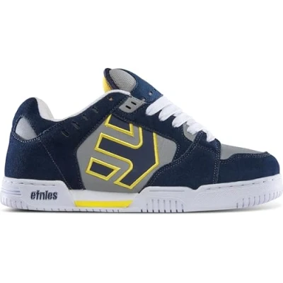 Imagen de Etnies Faze, Skate Shoe Unisex Adulto, Navy/Grey/Yellow, 41.5 EU