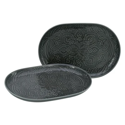 Imagen de Creatable, 21628 Serie Orient Mandala Vajilla de 2 piezas (porcelana), apta para lavavajillas y microondas, fabricado en Europa